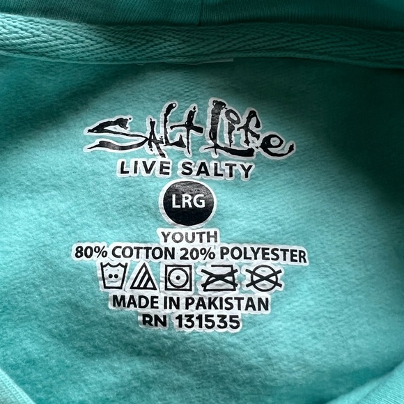 Salt life Youth Sweatshirt LARGE - Picture 2 of 5